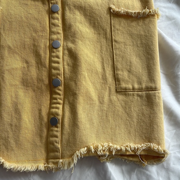 Yellow Jean Overall Skirt - Picture 4 of 4
